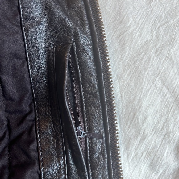 Marc New York Andrew Marc Leather Jacket Brown Medium - Picture 7 of 15